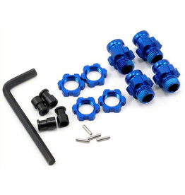Traxxas Aluminum 17mm Wheel Adapter Set (Blue) (4)