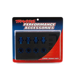 Traxxas Aluminum 17mm Wheel Adapter Set (Blue) (4)