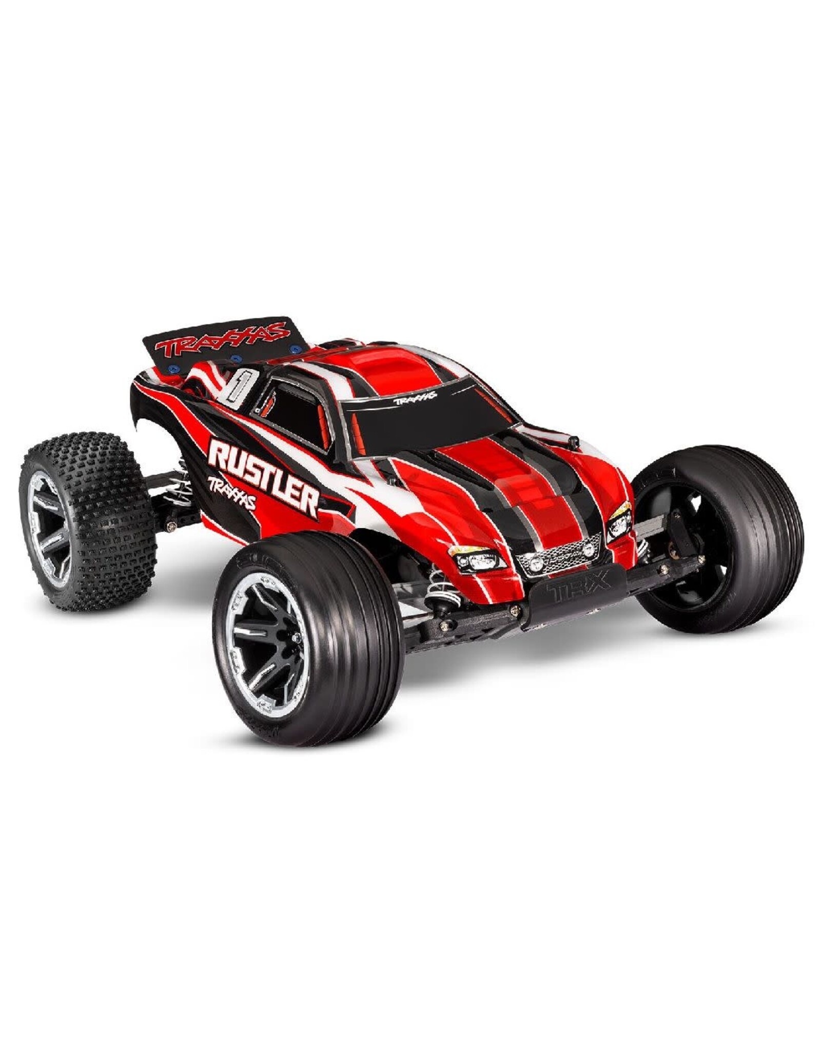 Traxxas Rustler 1/10 Stadium Truck RTR USB-C Charger- Red
