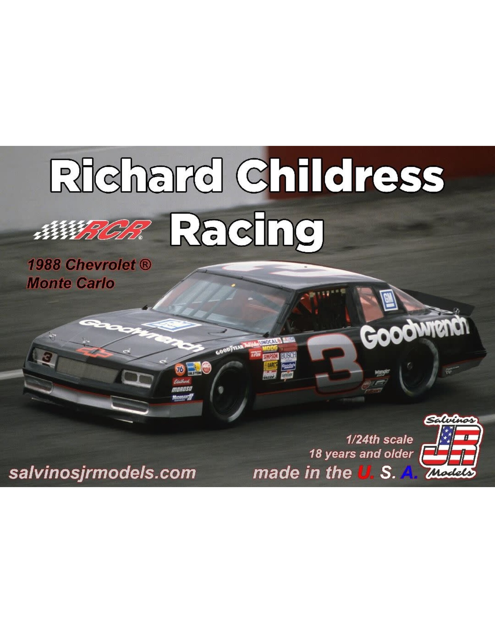 Salvinos JR Richard Childress Racing, 1988 Chevrolet Monte Carlo #3