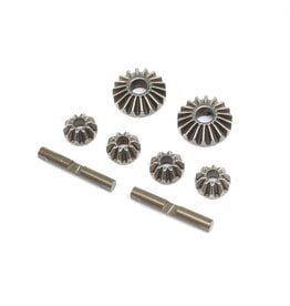 Team Losi Racing Diff Gear & Cross Pin Set, Metal: 22X-4