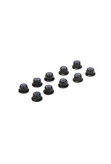 Team Losi Racing M3 Flanged Aluminum Lock Nuts, Black (10)