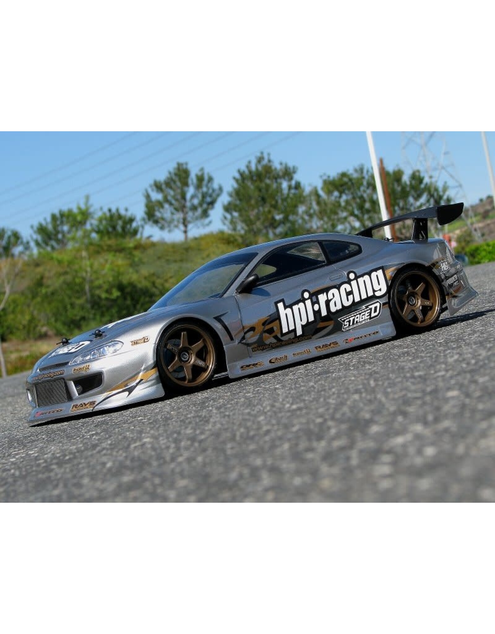 HPI Racing Nissan Silvia clear Body (S15), 200mm