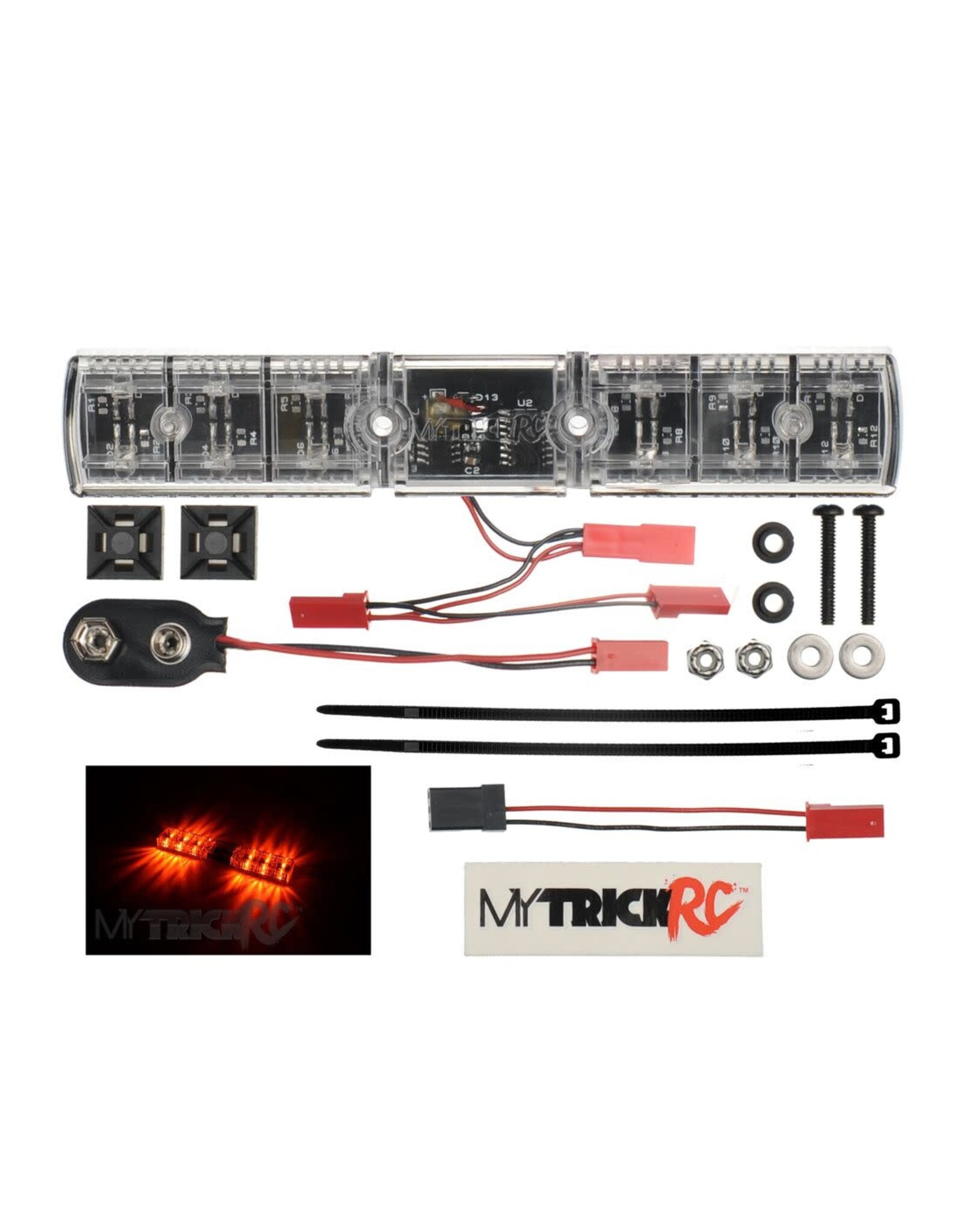 MyTrickRC Realistic Flashing Light Bar - Orange LEDs