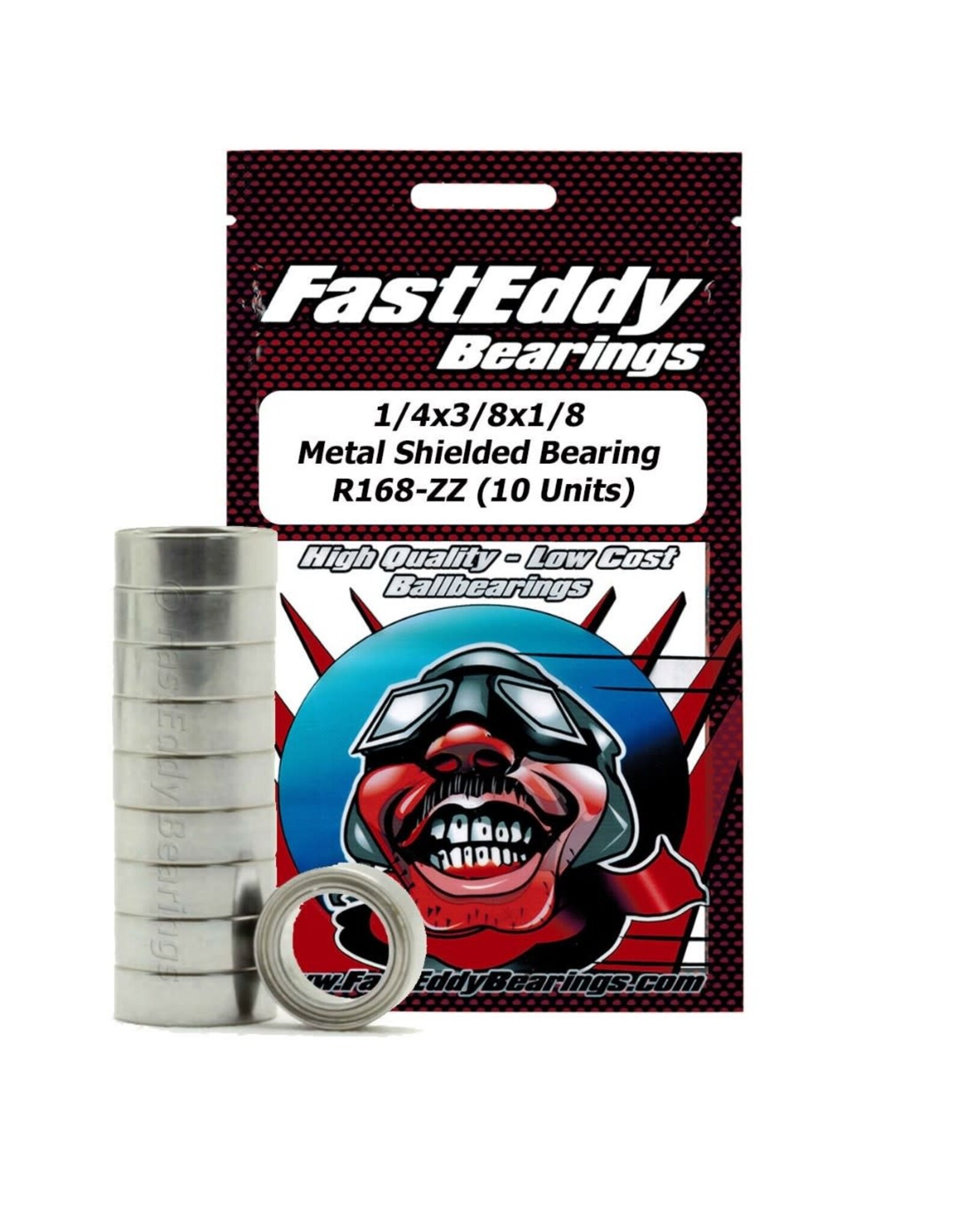 FastEddy Bearings 1/4x3/8x1/8 Metal Shielded Bearing (1)
