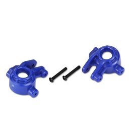 Traxxas Steering blocks, extreme heavy duty, blue