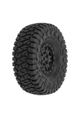 Pro-Line Toyo Open Country R/T Trail 1.0" Tires Mounted on Mini Impulse Black Internal Bead-Loc 7mm Hex Wheels (4) for SCX24 Front or Rear