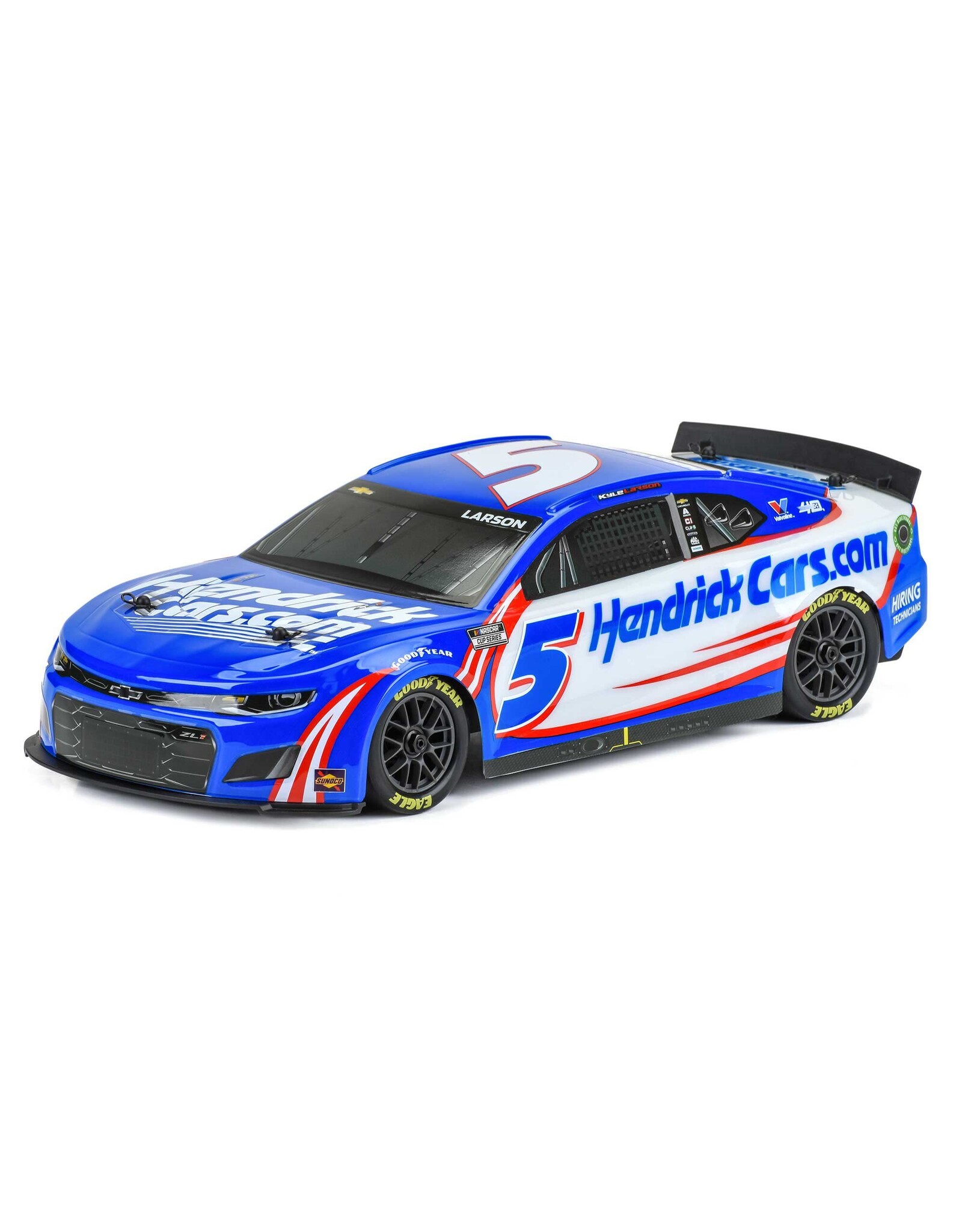 Losi Kyle Larson #5 HendrickCars.com 2024 Chevy Camaro: 1/12 AWD LOSI NASCAR RC