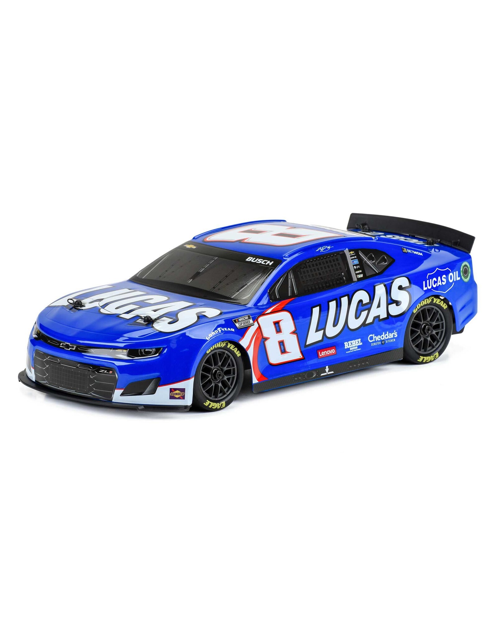 Losi Kyle Busch #8 Lucas Oil 2024 Chevy Camaro: 1/12 AWD NASCAR RC