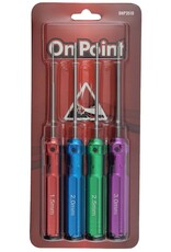 On Point Hex Screwdrivers (4) Size: 1.5mm, 2.0mm, 2.5mm, 3.0mm