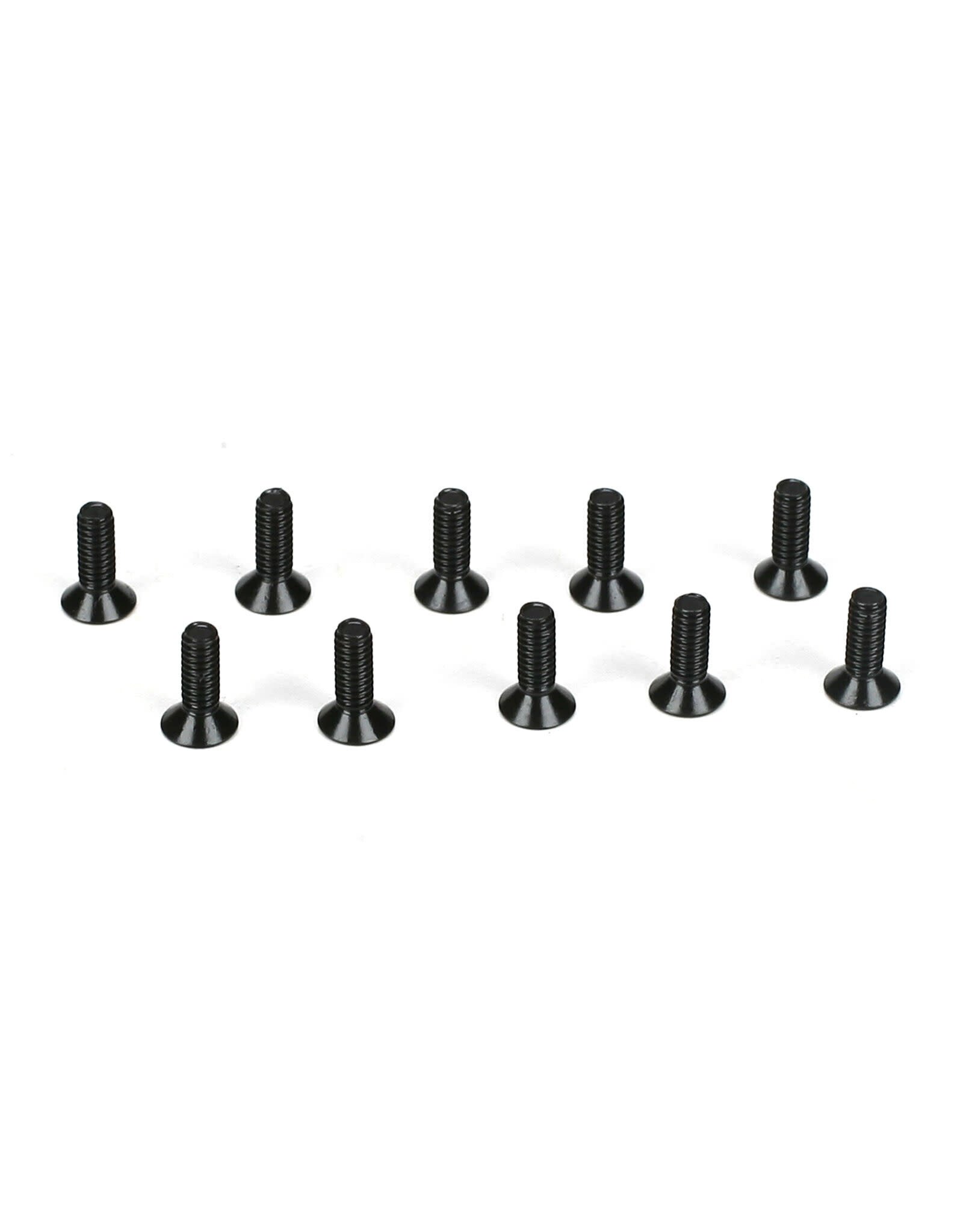 Team Losi Racing Flathead Screws, M2 x 6mm (10)