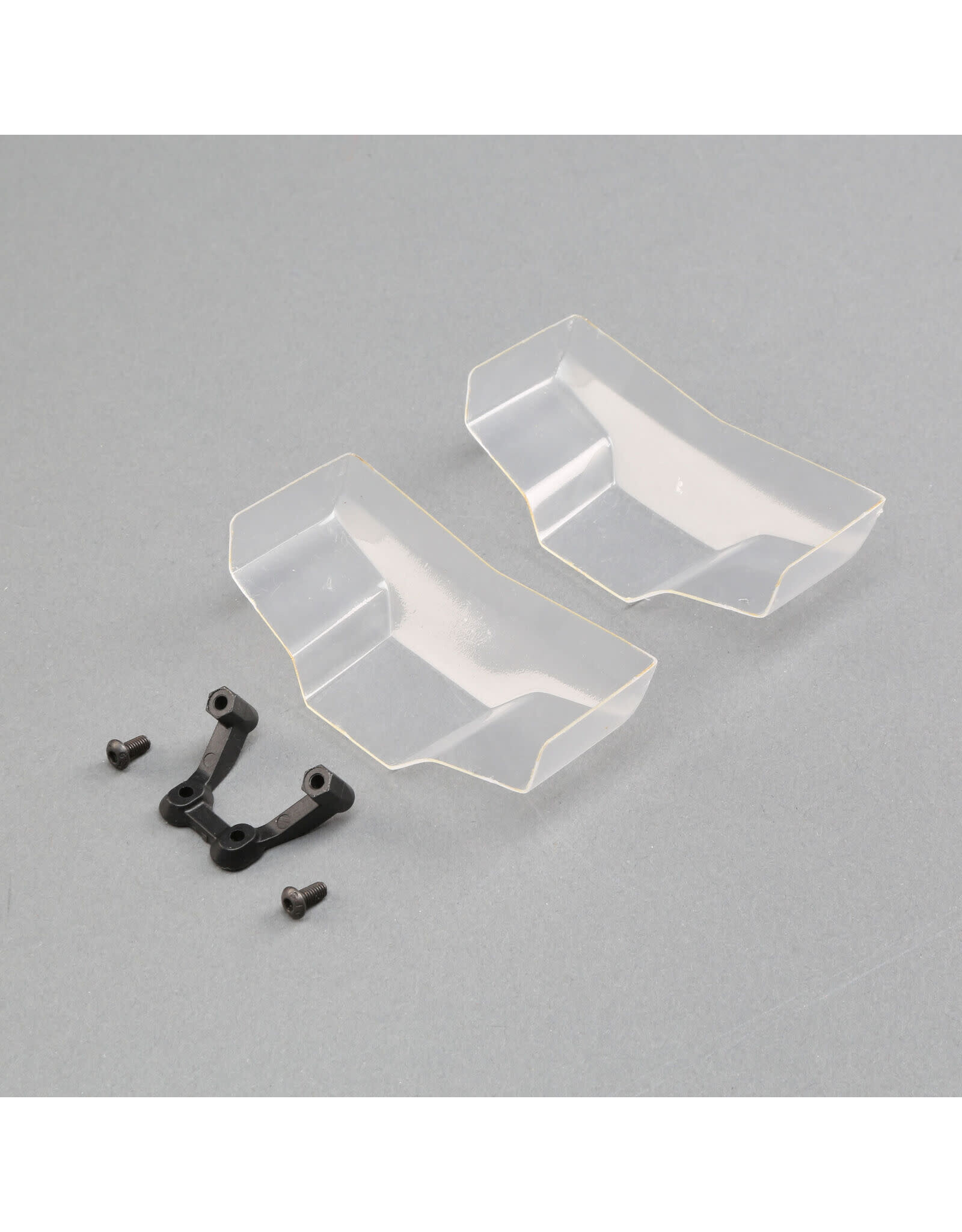 Team Losi Racing Low Front Wing, Clear, with Mount (2)