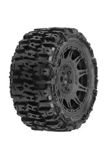 Pro-Line Trencher 5.7in Tires Mtd Raid Black 8x48 Removable 24mm Hex Wheel