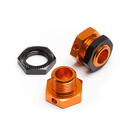 HPI Racing 5mm Hex Wheel Adapters, Trophy Buggy (Orange/Black)