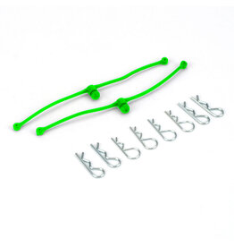 Dubro Body Klip Retainers ( Lime Green )