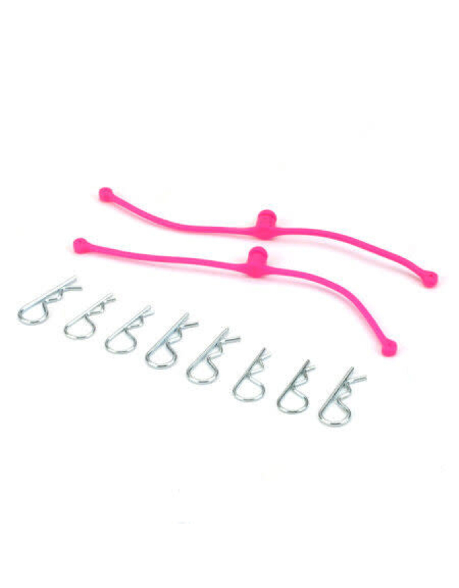 Dubro Body Klip Retainers, Pink (2)