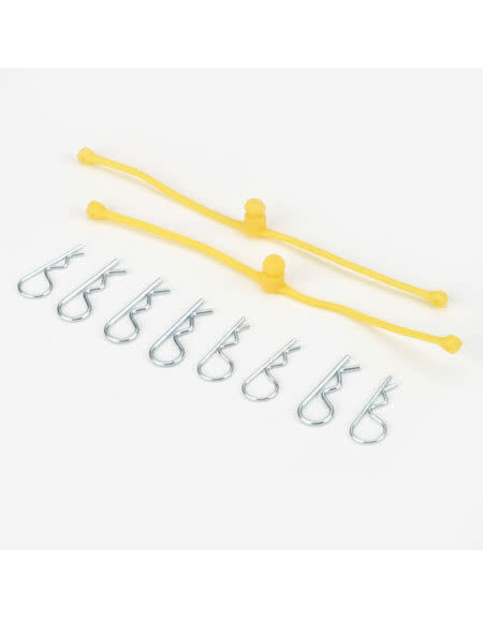 Dubro Body Klip Retainers, Yellow (2)