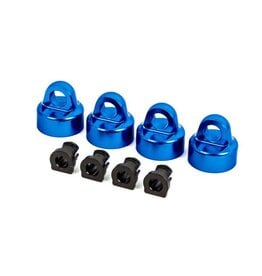 Traxxas Shock caps, aluminum (blue-anodized), GT-Maxx shocks (4)