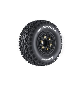 Louise R/C SC-Uphill 2.2/3.0" - 12,14,17mm Hex Blk Whls (2)