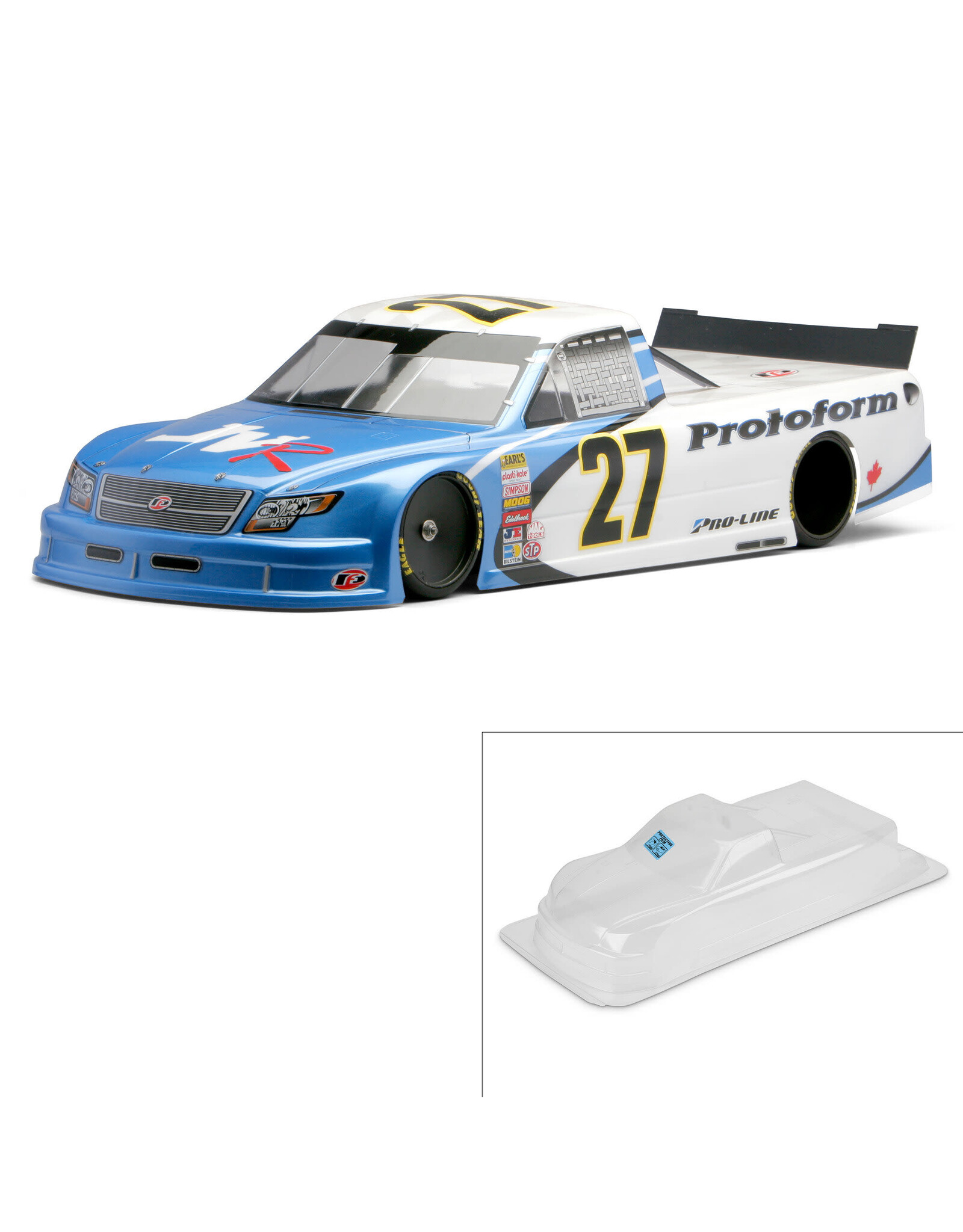 Protoform ORT Oval Race Truck Body, Clear