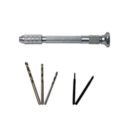 Racers Edge Pin Vise Miniature Drill Set with 2.0, 2.5 and 3.0mm