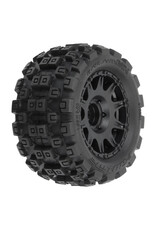 Pro-Line 1/18 Badlands MX 1.85" F/R MTD 12mm Black Raid: Granite GROM (4)