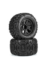 Duratrax Warthog 3.8" All Terrain Tires Mtd Ripper Black 8x32 Removable Hex 17mm (2) F/R