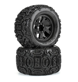 Duratrax Warthog 3.8" All Terrain Tires Mtd Ripper Black 8x32 Removable Hex 17mm (2) F/R