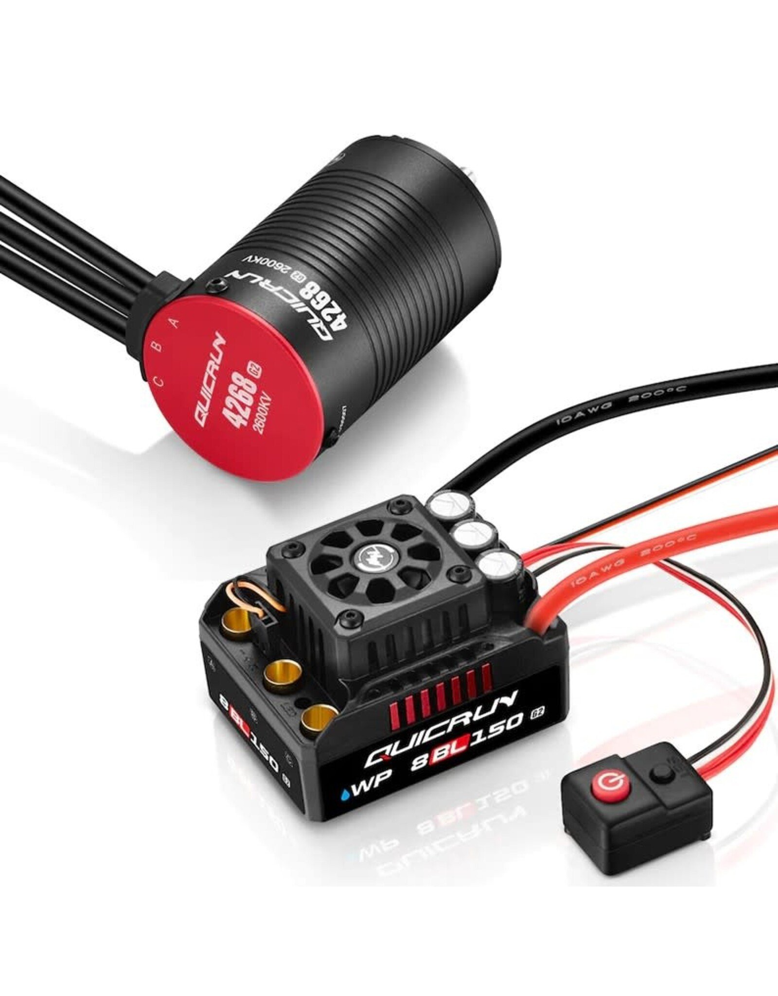 Hobbywing Quicrun 8BL150 G2 ESC with Ezrun 2600kv 4268L G2 Motor Combo