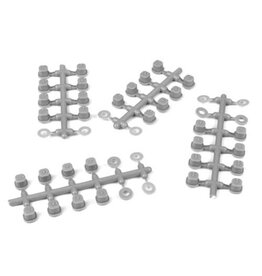 Tekno Hinge Pin Inserts, Wheelbase Shims (EB/ET410)