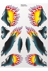 XXX main Carbon Tear Sticker Sheet