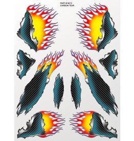 XXX main Carbon Tear Sticker Sheet
