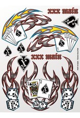 XXX main Texas Hold'em Sticker Sheet