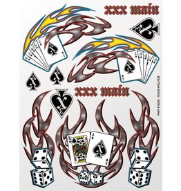 XXX main Texas Hold'em Sticker Sheet