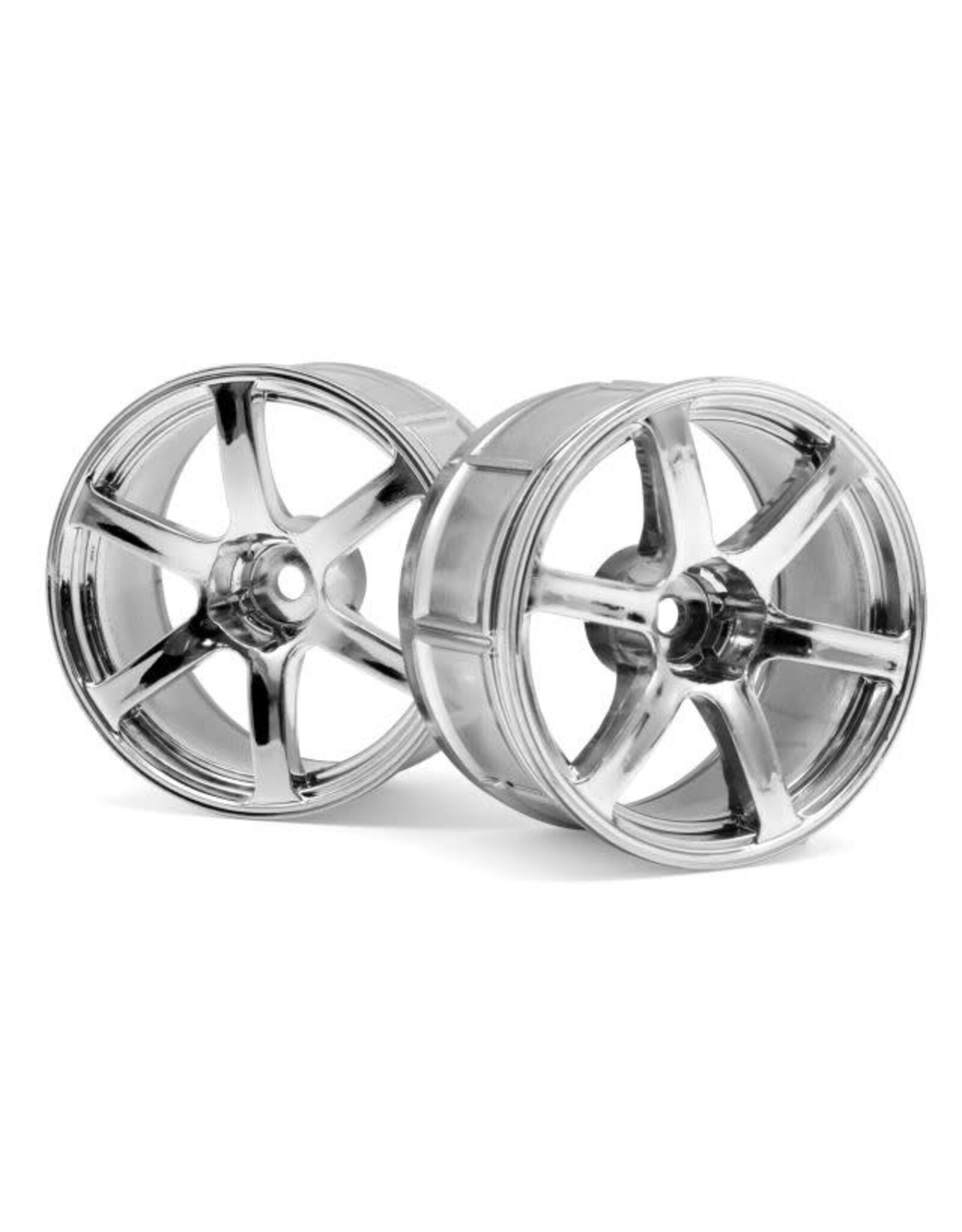 HPI Racing LP32 Wheel, Yokohama AVS Model T6, Chrome, (2pcs)