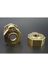 Hot Racing Brass Heavy Metal Knuckle Portal Cover TRX4