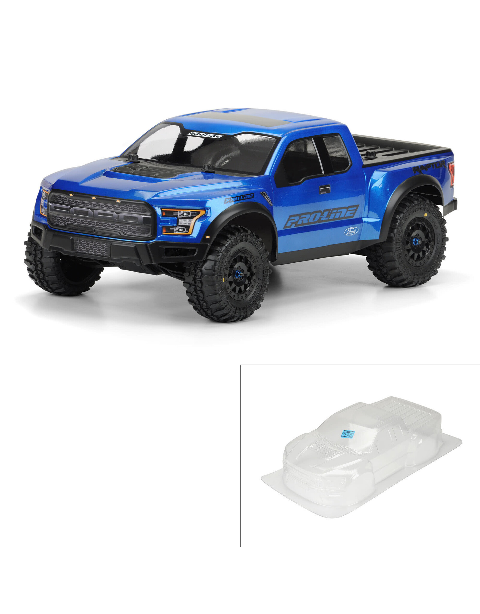 Pro-Line 2017 Ford F150 Raptor True Scale Clear Body:PRO 2