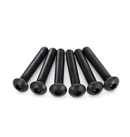 Traxxas Screws, 4x25mm button-head machine (hex drive) (6)