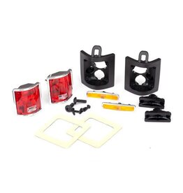 Traxxas Tail lights, left & right (assembled)/ tail light retain