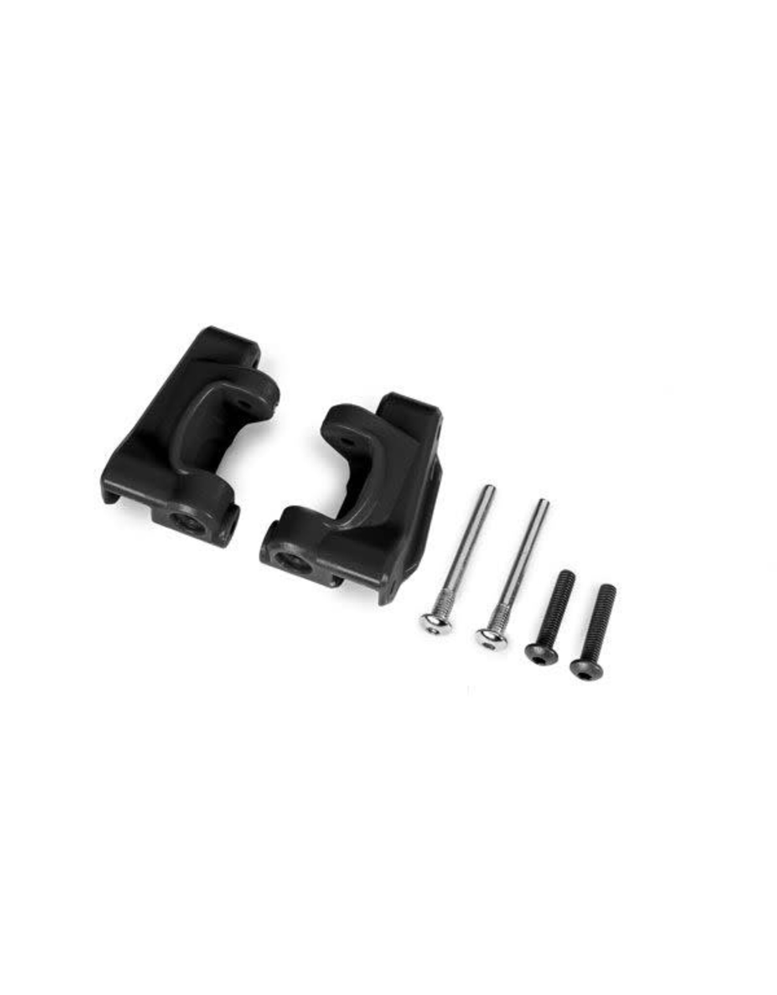 Traxxas Caster blocks, extreme heavy duty, black (2)(for #9182)