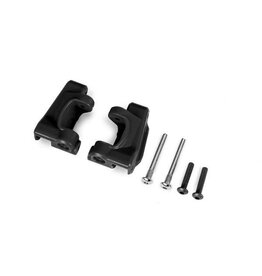 Traxxas Caster blocks, extreme heavy duty, black (2)(for #9182)
