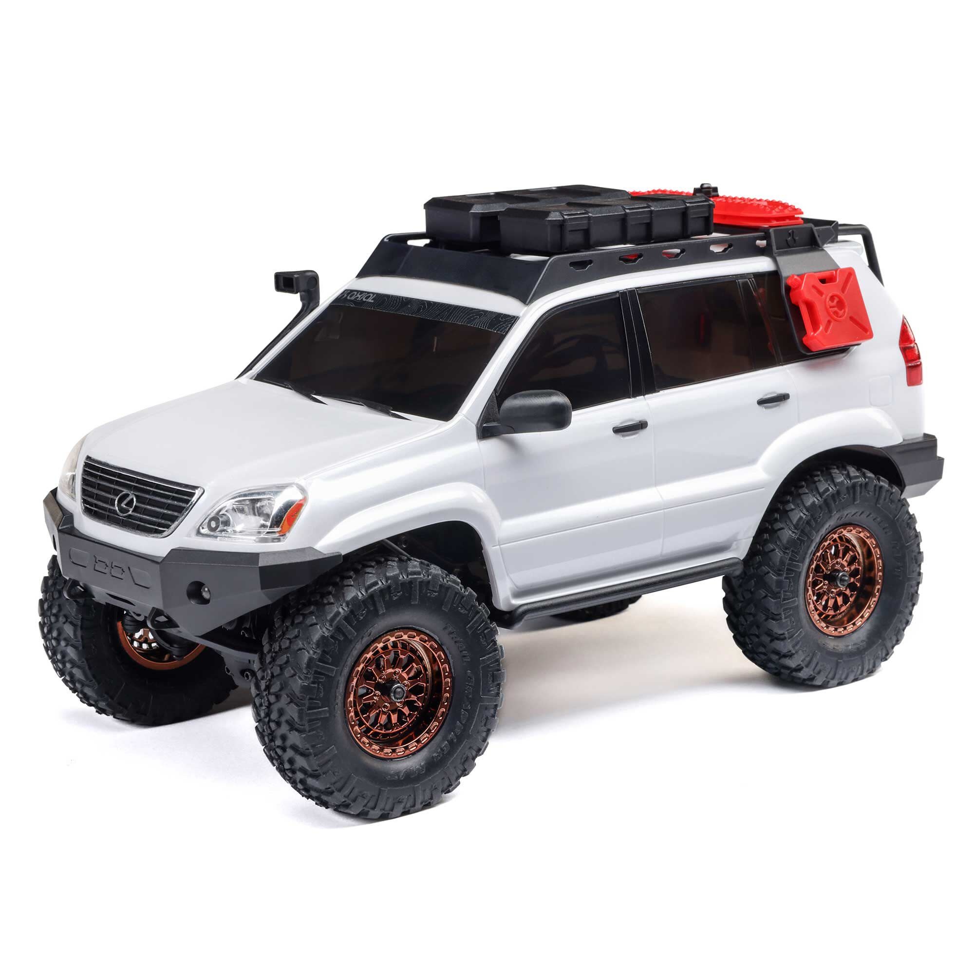 1/24 SCX24 Lexus GX 470 4X4 Rock Crawler RTR, White - Hobby 2000