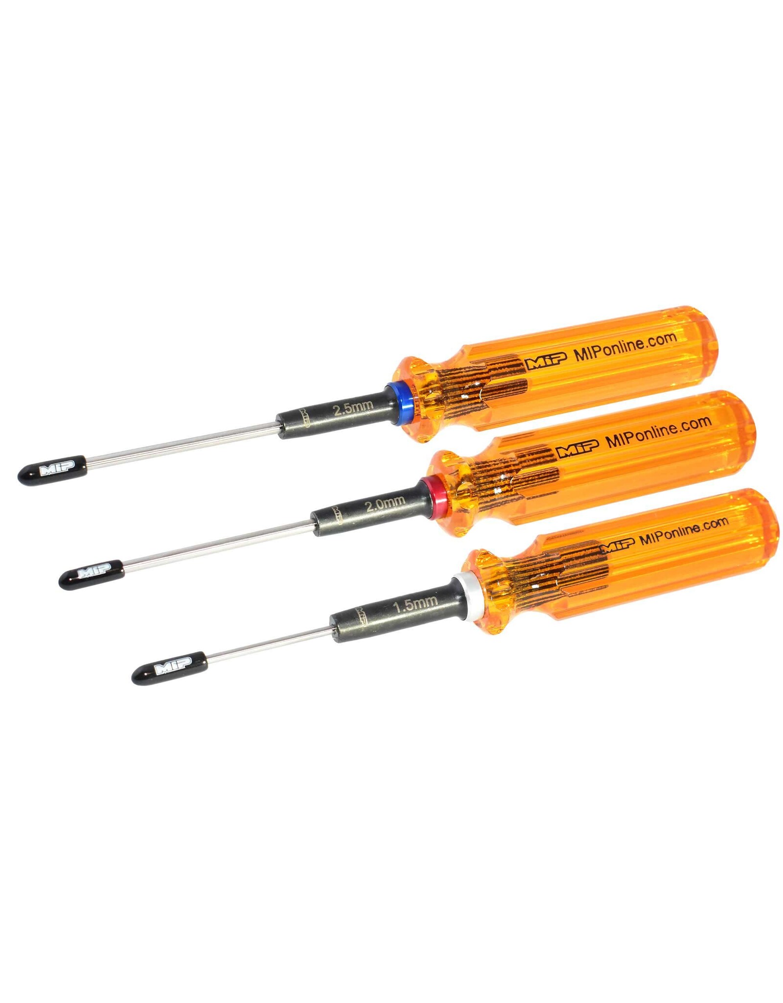 MIP Hex Driver Wrench Set Gen 2, Metric (3), 1.5mm, 2.0mm, & 2.5mm