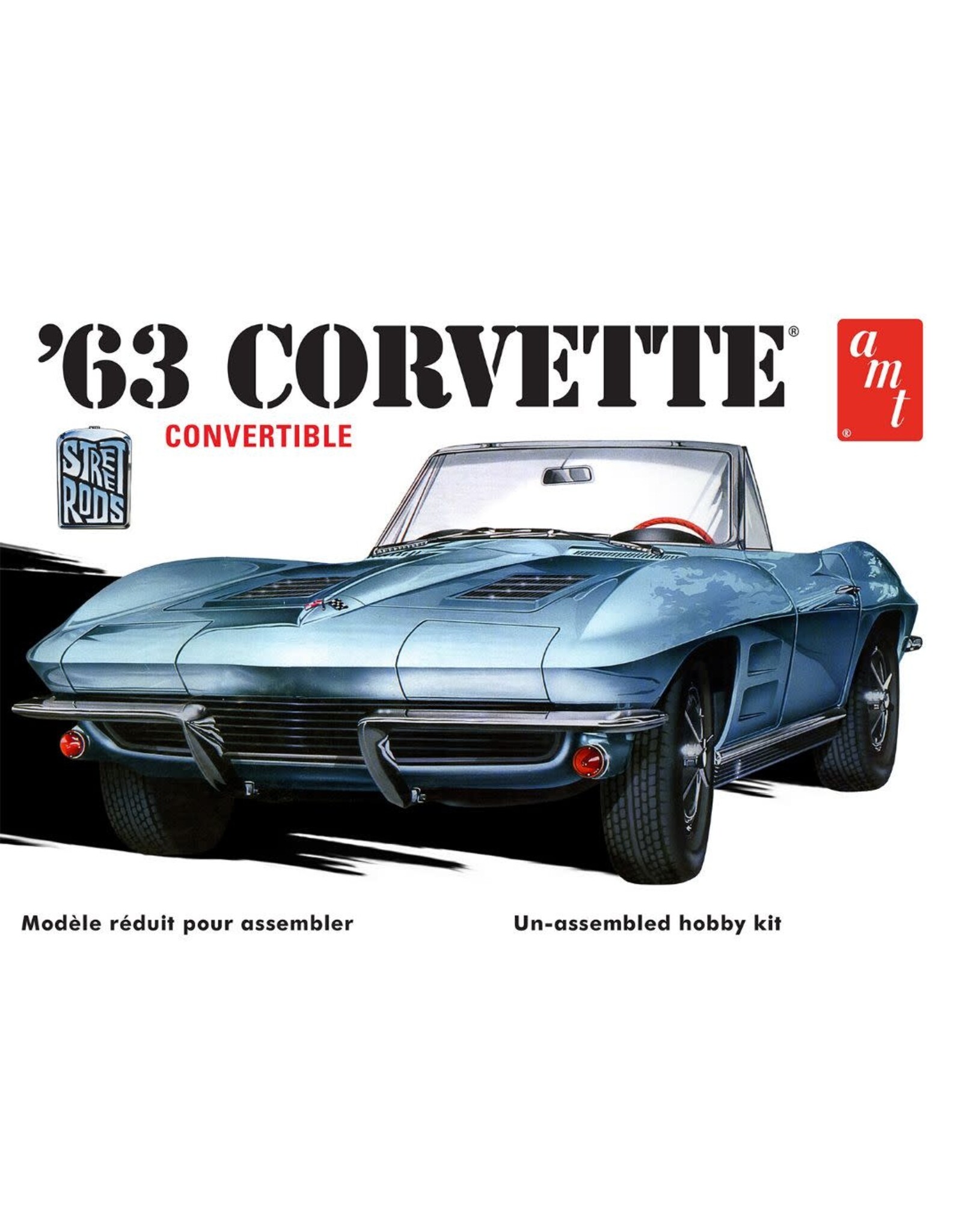 AMT 1/25 1963 Chevy Corvette Convertible Model Kit (Level 2)