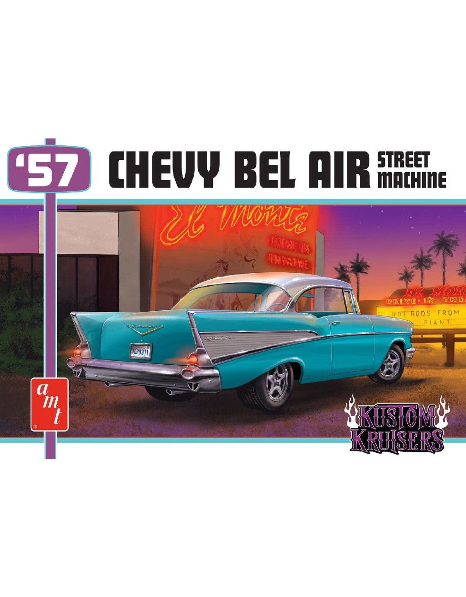 AMT 1/25 1957 Chevy Bel Air Street Machine Model Kit (Level 2)