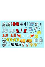 Gofer Racing Vintage Modified Numbers Decal Sheet 1/24