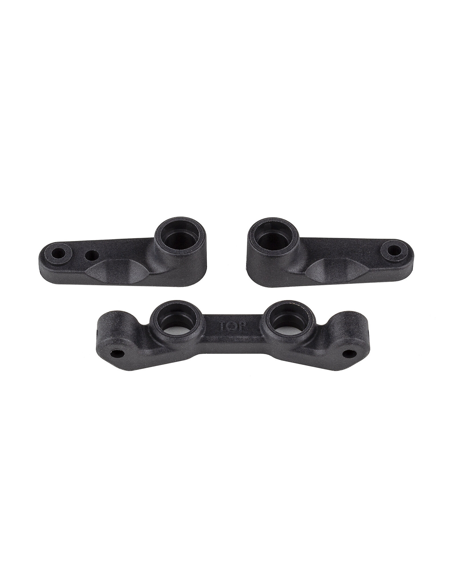Team Associated RC10B7 FT Steering Bellcrank and Rack Set, Carbon