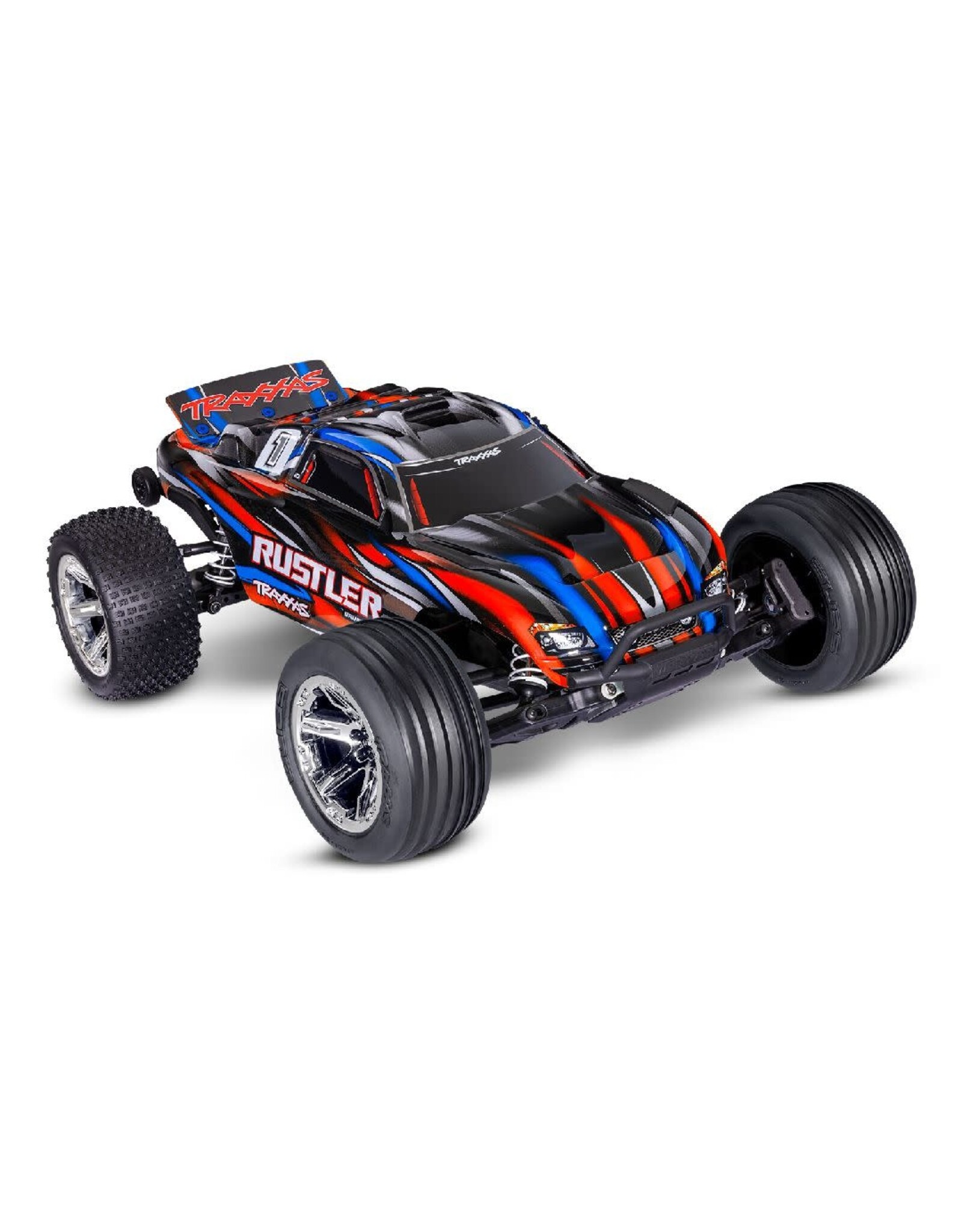 Traxxas 1/10 Rustler 2WD BL-2S Clipless - Red