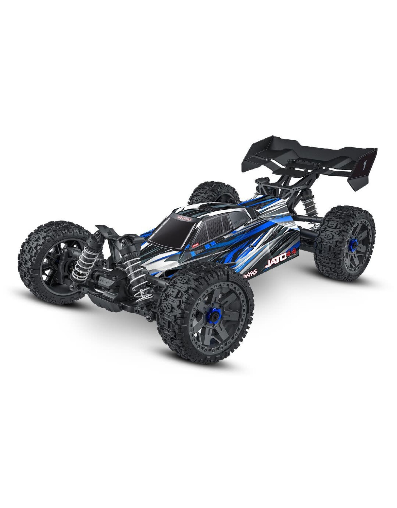 Traxxas Jato 4x4 Brushless BL-2S with clipless body - Blue