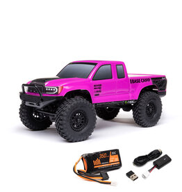 Axial 1/24 SCX24 Base Camp 4WD Crawler Brushed RTR w/Battery/Charger, Pink